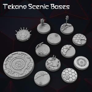 12x Sci-Fi Japan Bases -Tekano Corp Collection