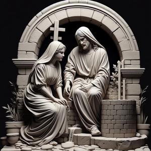 Jesus and the woman at the well