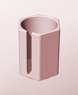 CH68-100-S Stackable slotted bin box module for creative decor
