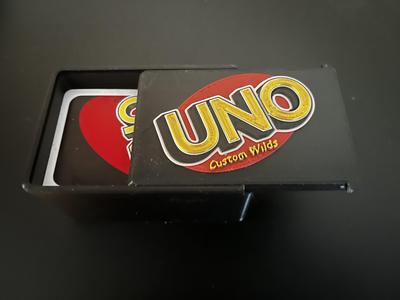 Customizable Wild UNO card box lid