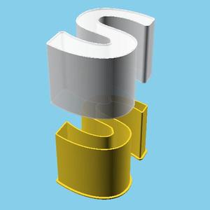 LATIN SMALL LETTER S, nestable box (v1)