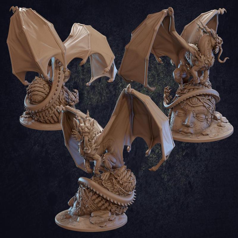 Curvetooth Opulent Dragon - Presupported