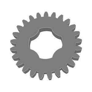 Gear Wheel PLN TTH25 BU00.25 SFT-SHD - SPN-GWH-0077