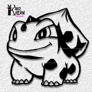 bulbasaur wall art pokemon fan art decor