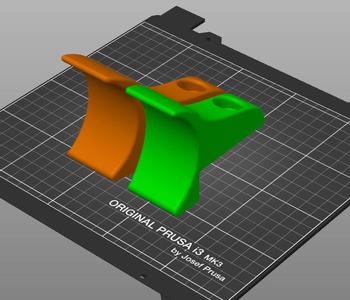 RC car wall mount for 70 mm wheels