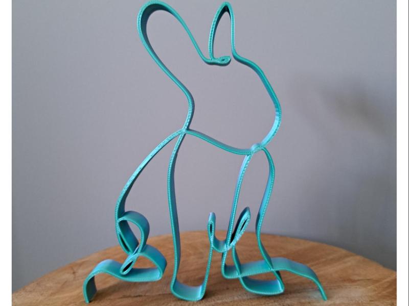 Cute bunny rabbit Easter decoration