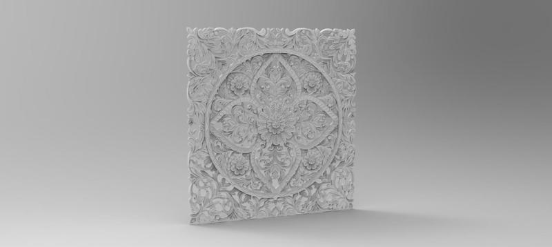 3d panel carved