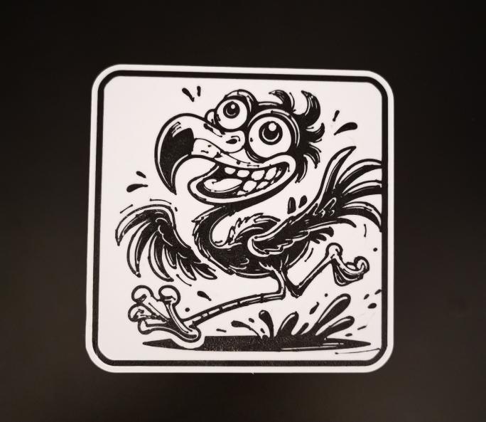 Funny Pink Flamingo coaster