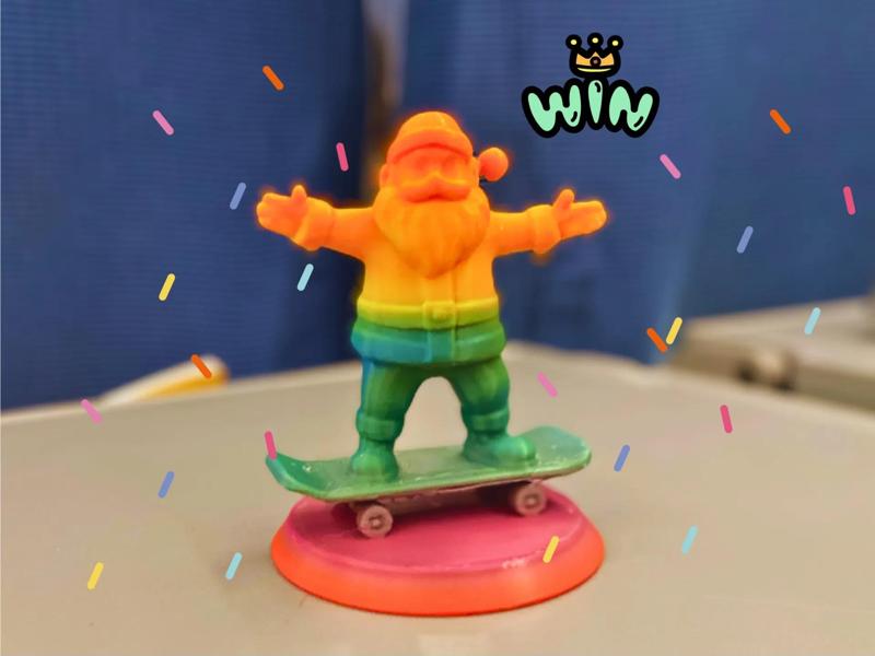 Santa Claus Ice Skating Series - We Are the Champions