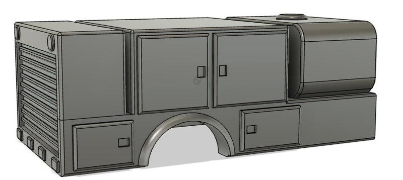 1/64 scale oil and lube semi bed