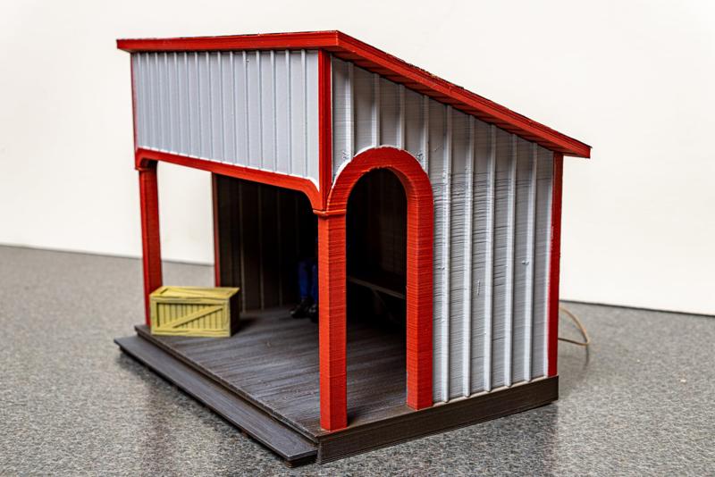 Western Maryland Rwy. sloped roof waiting station