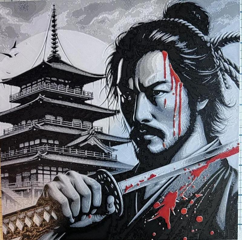 Miyamoto Musashi, samurai Hueforge