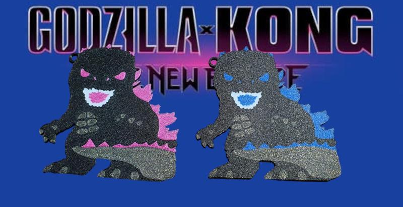 Godzilla keychain