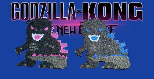 Godzilla keychain