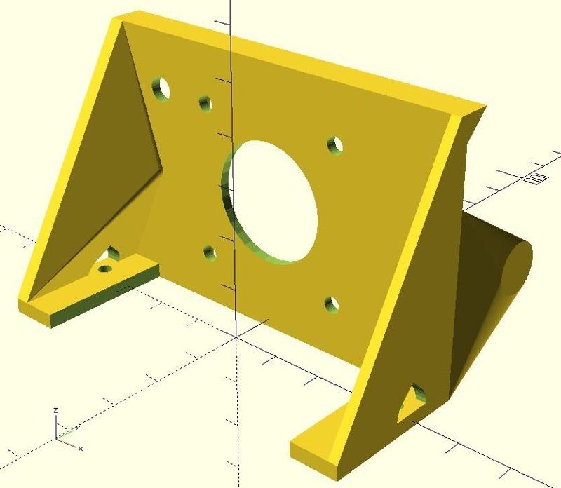E3D Titan Aero Mount for MB Replicator Dual
