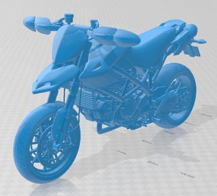 Ducati Hypermotard 1100 EVO 2011 Printable Motorbike