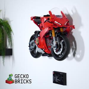 Gecko Bricks Wall Mount for Technic Ducati Panigale V4 S 42202