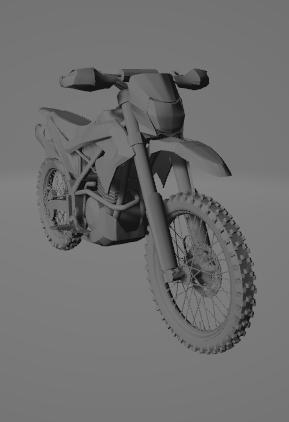 Kawasaki KLX 150B 3d printing toy and detailed model