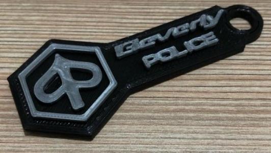 Piaggio Beverly Police Keyring
