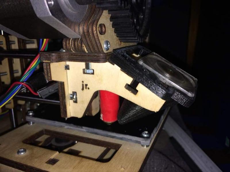 Printrbot JR 1307 Fan Mount with Shroud