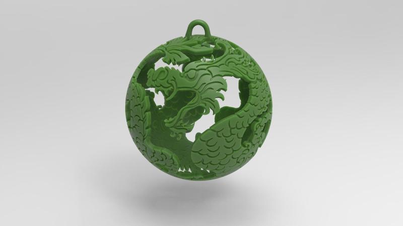 Christmas ball-dragon