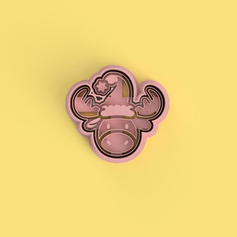 CHRISTMAS CUTE MOOSE COOKIE CUTTER