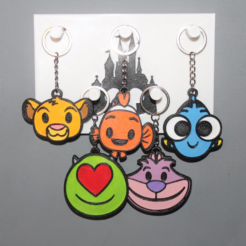 5 Keychain Disney Emoji