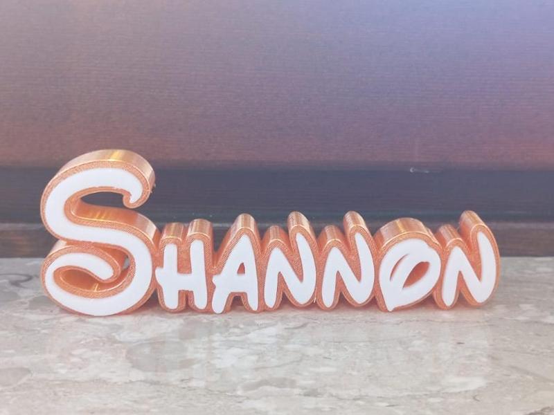 Shannon Disney Name Sign Decorate Room child Birth