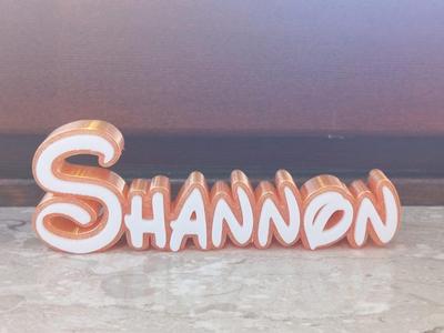 Shannon Disney Name Sign Decorate Room child Birth