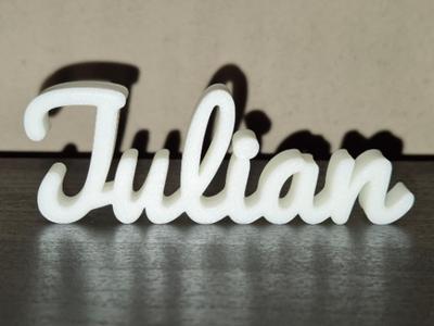 Julian Name Sign Display Decor