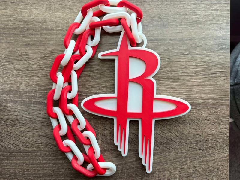 Houston Rockets Oversized Necklace, Pendant