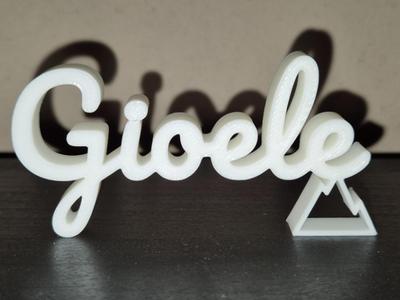 Gioele Name Sign Display Decor
