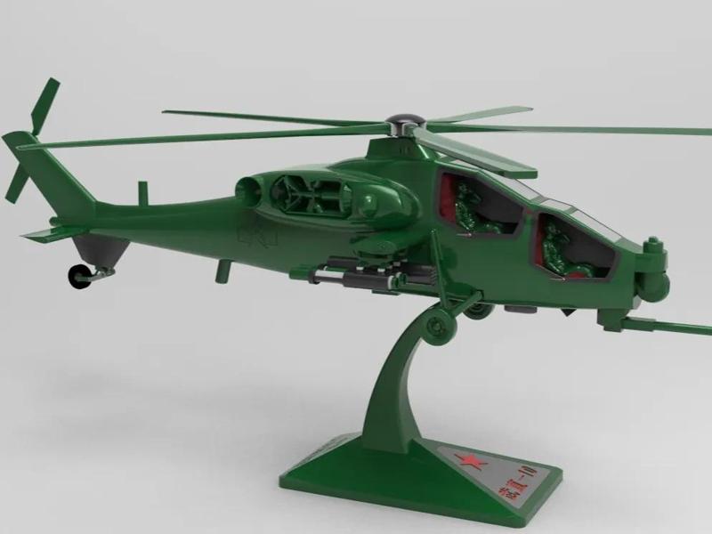 Wuzhi-10 Helicopter - 40cm - Unpainted