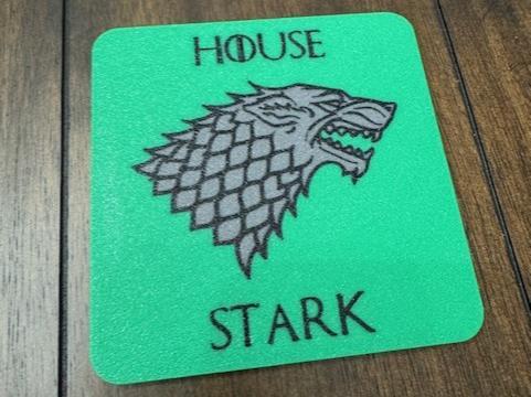 Game of Thrones House Stark Coaster