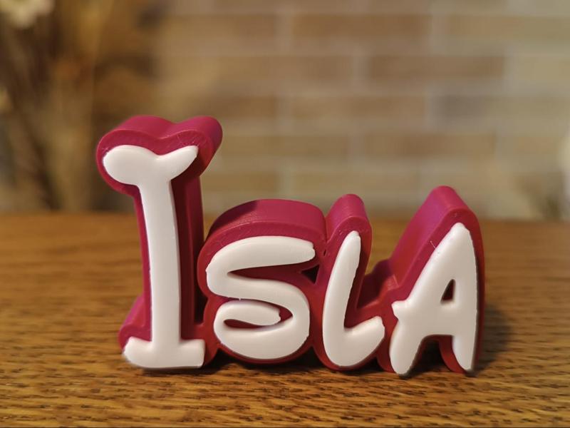 Isla Disney Name Sign Decorated Room child Birth