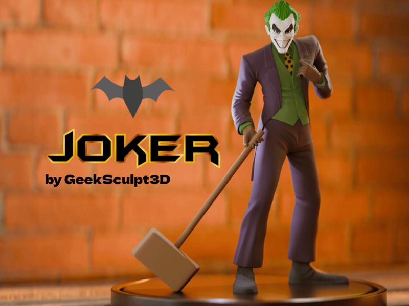 Joker Figure with a Hammer - Superhero Collectible