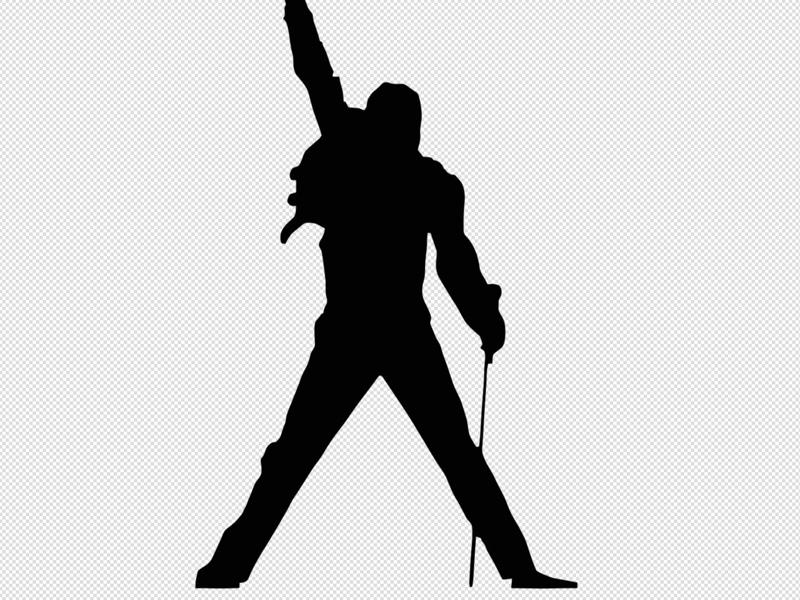 Freddy Mercury silhouette