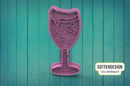 Champagne Glass Glass Of Champagne Cookie cutter