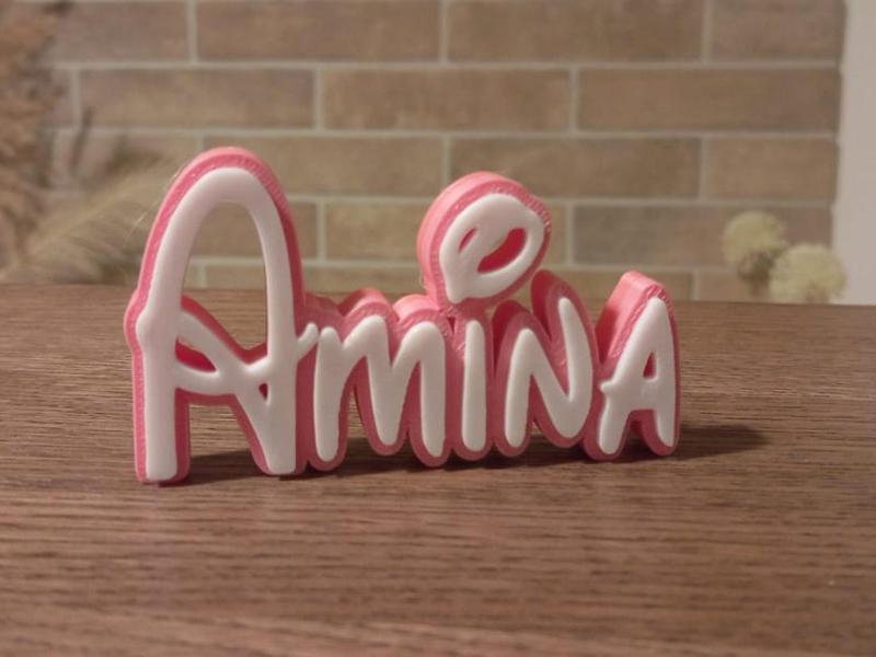 Amina Disney Name Sign Decorate Room child Birth