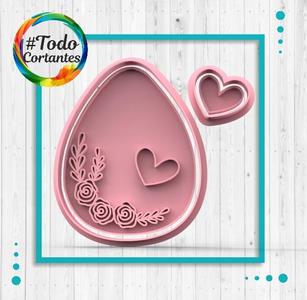 Egg cutter with flowers