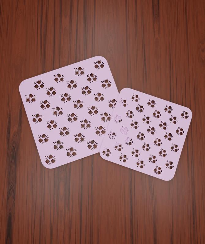 Stencil "Texture #65" (Daisies)