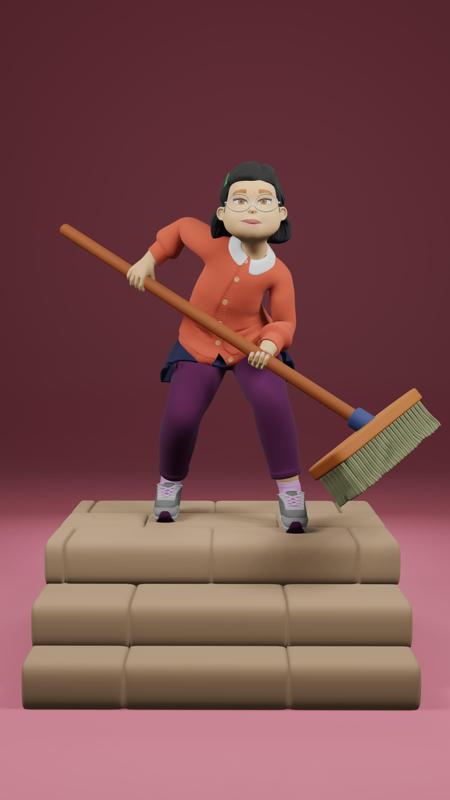 Meilin Lee Red Turning