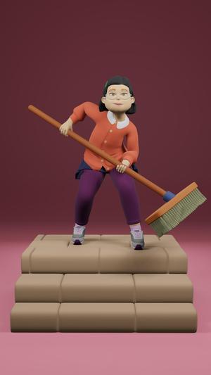 Meilin Lee Red Turning