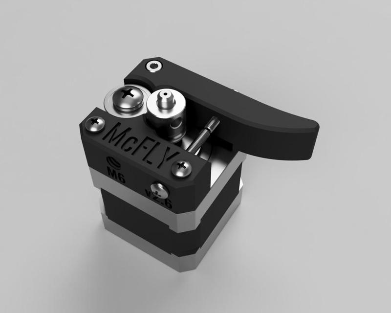 Anet A6 bowden extruder rework for flexible filament. Mk7/688zz combo