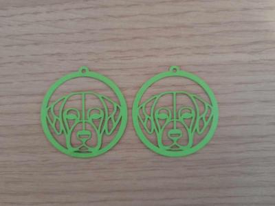 pair of dog earrings