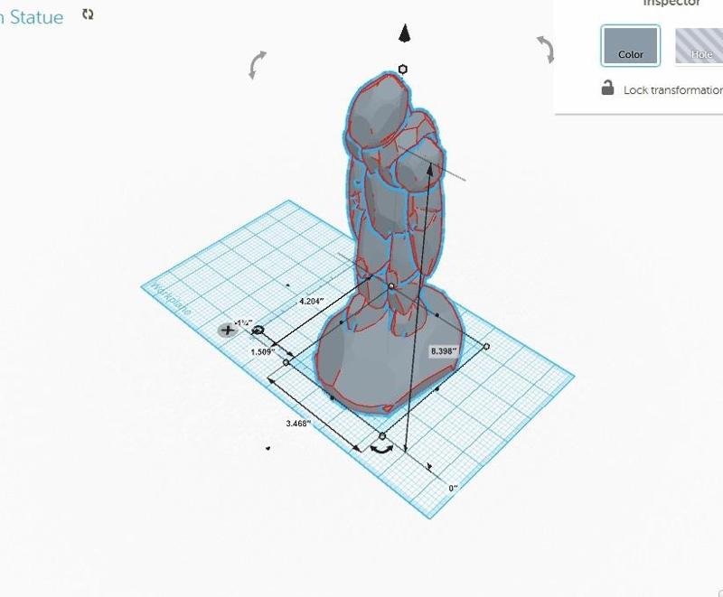 Rock Man Statue (household_contest_CUC)