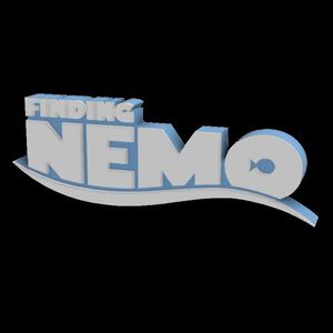 3D MULTICOLOR LOGO/SIGN - Finding nemo