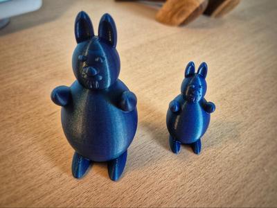 The balloon Easter Bunny