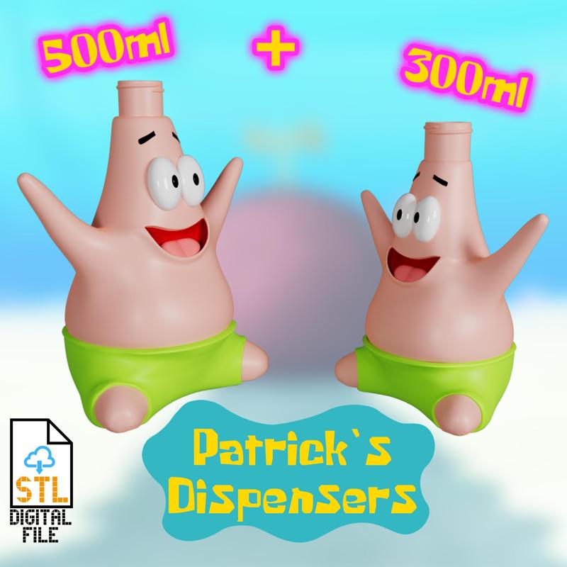 Patrick SpongeBob Dispenser, Soap dish, 300ml, 500ml