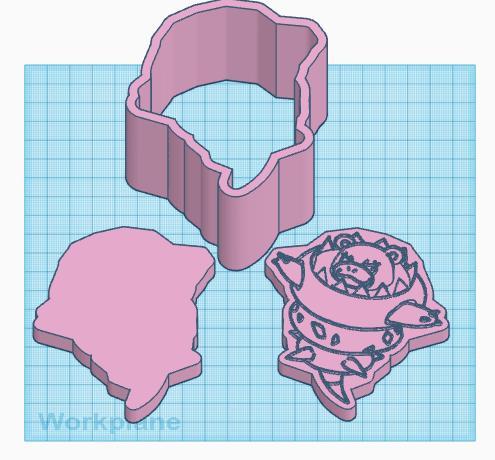 Pokemon: Mega Slowbro 3 Piece Bath Bomb Mold